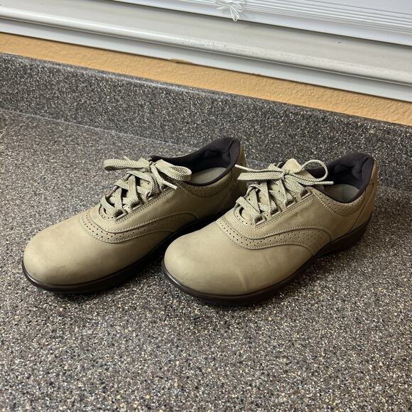 SAS Tripad Be Happy Walk Easy Shoes Brown Nubuck Lace Up Low Top Womens Sz 10.5N - Picture 3 of 12